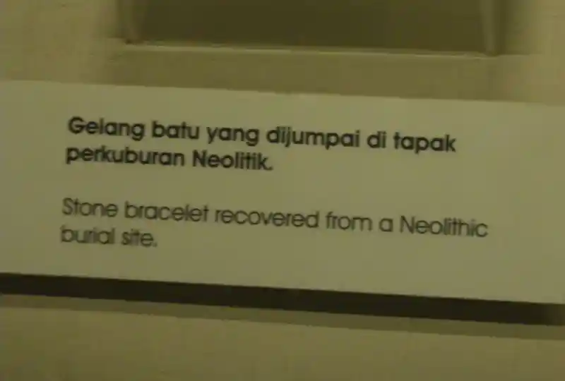 Stone bracelet in the shape of the sun, National Museum of Malaysia